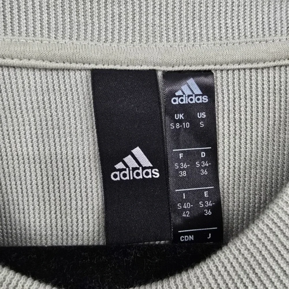 Adidas Pullover‎ Sweatshirt Cropped Athleisure Activewear Comfy Casual Size S - Picture 4 of 9